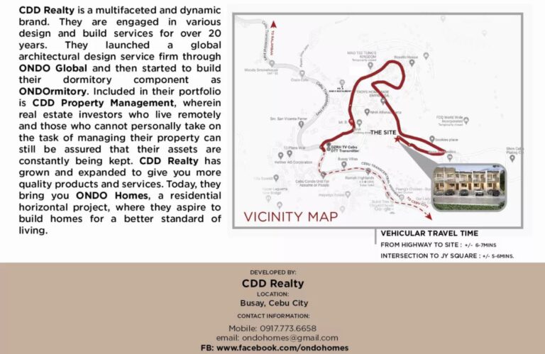 cdd realty ondo homes busay map